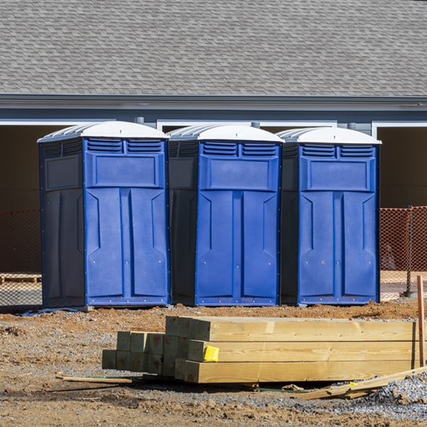 what is the expected delivery and pickup timeframe for the portable restrooms in Cassoday